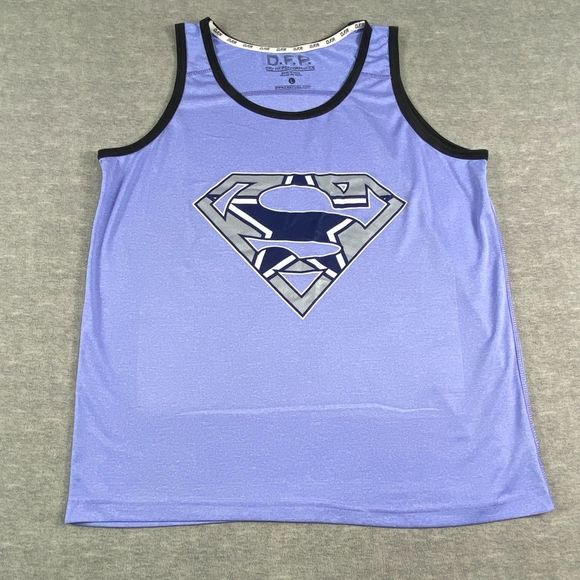 Dri Fit Performance Womens Purple Geometric SuperWoman Tank Top Size Large‎ - Picture 1 of 8